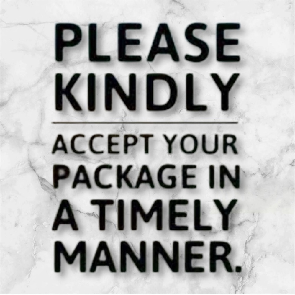 Please accept your packages 📦 ASAP